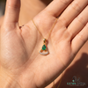 Pear Emerald Pendant With Diamond Accent – Elegant Statement Jewelry For Her&nbsp;