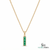 Minimalist Emerald Square Cut Pendant – Elegant Everyday Fine Jewelry