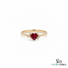 Romantic Ruby Heart Ring with Sparkling Diamond Band – Luxury Fine Jewelry