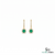Elegant Cushion Cut Emerald Drop Earrings With Diamond Halo – Statement Jewelry For Her
