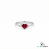 Romantic Ruby Heart Ring with Sparkling Diamond Band – Luxury Fine Jewelry