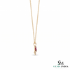Elegant Pear Ruby Double Drop Pendant With Diamond Accents – Fine Jewelry Gift For Her