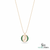 Luxury RoundEmerald & Diamond Pendant - Green Gemstone Jewelry