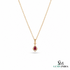 Pear Shape Ruby & Diamond Pendant – Fine Jewelry Gift For Her