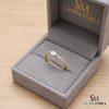 Marquise Opal Ring with Natural Diamonds – Elegant Gemstone Ring For Her