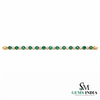 Luxury Round Emerald & Diamond Tennis Bracelet - Classic Luxury Bracelet