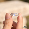 Pear cut Opal and Diamond Double Band Ring – Women's Fine Jewelry