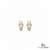 Round Opal Stud Earrings With Diamond – Luxury Fine Jewelry For Her