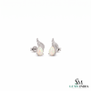Pear Cut Opal Stud Earrings With Diamond Accent – Elegant Everyday Jewelry Gift