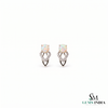 Round Opal Stud Earrings With Diamond – Luxury Fine Jewelry For Her