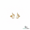 Pear Cut Opal Stud Earrings With Diamond Accent – Elegant Everyday Jewelry Gift