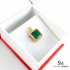 10.40 carat Modern and Elegant Natural Octagon Emerald Pendant in 14K Gold