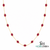 Oval Ruby Bezel Set Gold Chain Necklace - Elegant Everyday Accessory