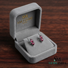 Pear Cut Ruby Stud Earrings – Double Teardrop Gemstone Earrings