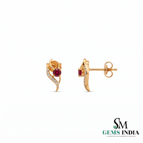 Elegant Round Floral Gemstone Jewelry with Diamond Accents – Gift for Her
