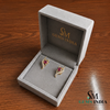 Elegant Round Floral Gemstone Jewelry with Diamond Accents – Gift for Her