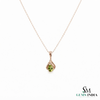 Pear Shaped Peridot Pendant - Anniversary Gift for Her