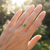 Minimalist Emerald Cut Emerald Gold Ring – Gift For Her