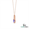 Trillion Tanzanite & Diamond Pendant - December Birthstone Jewelry