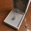 Trillion Tanzanite & Diamond Pendant - December Birthstone Jewelry