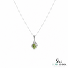 Pear Shaped Peridot Pendant - Anniversary Gift for Her
