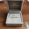 Elegant Natural Peridot Infinity Ring - Minimalist Promise Ring