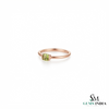 Cushion Cut Peridot Solitaire Ring - Minimalist Fine Jewelry