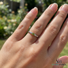 Round Cut Peridot with Diamond Accent Ring - Dainty Everyday Jewelry