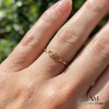 Elegant Natural Peridot Infinity Ring - Minimalist Promise Ring
