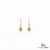 Natural Pear Cut Peridot Gold Leverback Drop Earrings - Minimalist Fine Jewelry Gift for Women