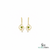 Nature Inspired Peridot & Diamond Accent Gold Drop Earrings - Fine Jewelry