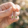 Natural Pear Cut Peridot Gold Leverback Drop Earrings - Minimalist Fine Jewelry Gift for Women