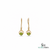 Oval Peridot Dangle Drop Earrings for Women - August Birthstone Gift