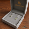 Natural Pear Cut Peridot Gold Leverback Drop Earrings - Minimalist Fine Jewelry Gift for Women