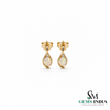 Natural Oval Opal Teardrop Stud Earrings for Women – Fine Jewelry Gift