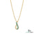 Round Emerald and Diamond Accent Infinity Pendant – Elegant Fine Jewelry Gift For Her