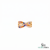 Natural Rainbow Multi Sapphire Criss Cross Infinity Ring - 14K Gold Diamond Statement Ring