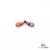 Round Multi Sapphire Rainbow Gemstone Chevron Ring – Minimalist Stackable Ring