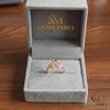 Luxury Oval Rainbow Multi Sapphire Ring With Diamond Accents - Statement Ring For Her