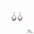 Rainbow Multi Gemstone Oval, Pear And Round Drop Stud Earrings with Diamond