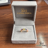 Oval Multicolor Sapphire Gemstone Ring for Women - Elegant Fine Jewelry