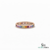 Multicolor Multi Sapphire Eternity Band Ring for Women - Colorful Statement Jewelry