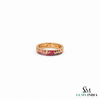Round Modern Multi Gemstone Band Ring -Everyday Jewelry