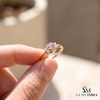 Oval Morganite & Diamond Accent Statement Ring - Pink Gemstone Fine Jewelry