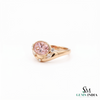 Oval Morganite & Diamond Accent Statement Ring - Pink Gemstone Fine Jewelry