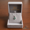 Natural Green Emerald Cut Pendant With Diamond Accents – Timeless Fine Jewelry