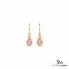 Elegant Oval Morganite Dangle Gemstone Earrings for Women - Minimalist Gemstone Jewelry