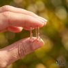 Elegant Oval Morganite Dangle Gemstone Earrings for Women - Minimalist Gemstone Jewelry