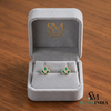 Pear, Emerald Cut & Oval Emerald Diamond Halo Stud Earring