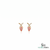 Elegant Pink Pink Morganite X Cross Statement Earrings - Gift For Her